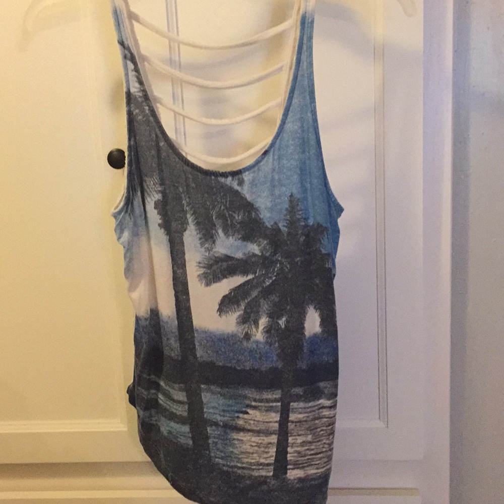 Cute palm tree tank top or cover up